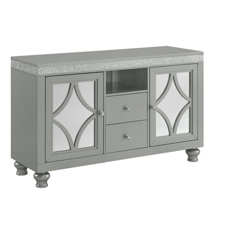 Picket House Furnishings Lavigne 60" TV Stand in Silver