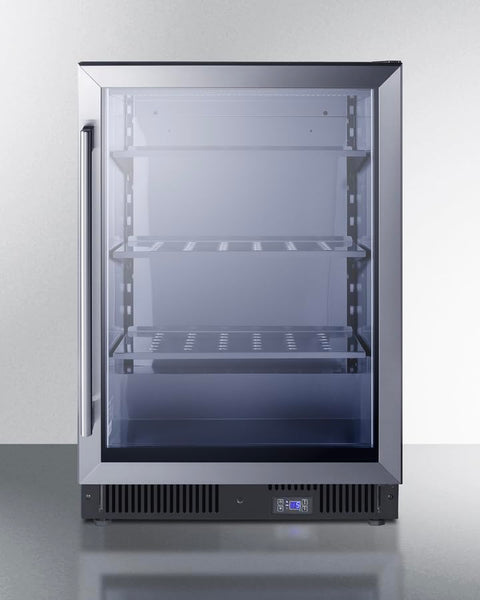 24inch wide frost-free undercounter freezer with glass door