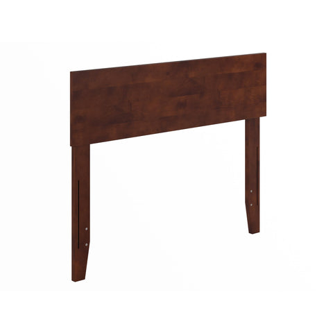 AFI, Orlando Twin Adjustable Modern Solid Wood Panel Headboard, Walnut