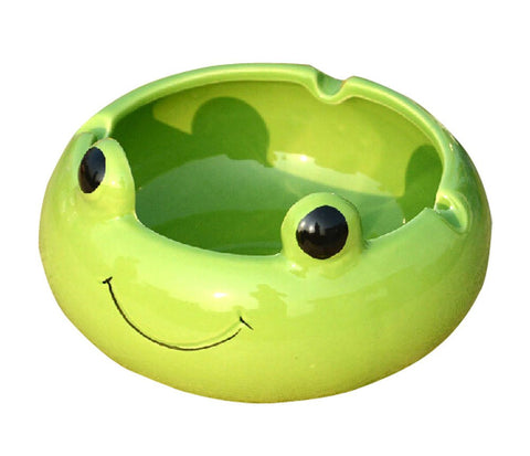 PANDA SUPERSTORE Creative Frog Ceramics Ashtrays Cute Home Decoration Ashtrays