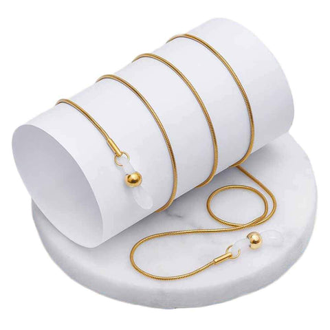 Vintage Gold Color Metal Eyeglass Chain Reading Glasses Chain Necklace String Sunglasses Cord Neck Strap Holder