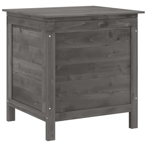vidaXL Garden Storage Box Anthracite Solid Fir Wood Medium