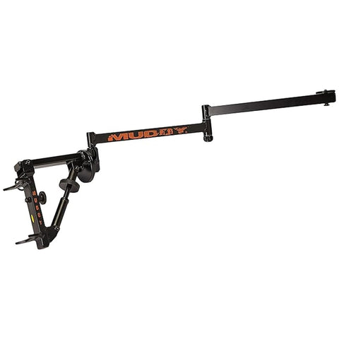 Muddy Outfitter Camera Arm with Steel Construction, 360-Degree Extension, Bubble Level, and Quick Release Lever Adjustments (Black)