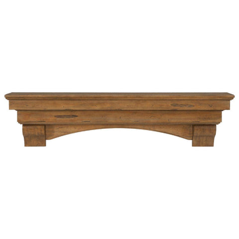 Pearl Celeste 48" Wood Mantel Shelf Dune Finish