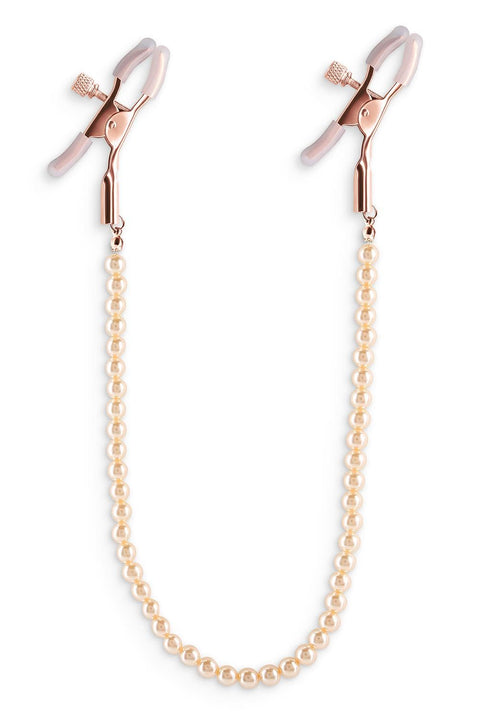 Bound Nipple Clamps - DC1 - Rose Gold-(nsn-1302-49)