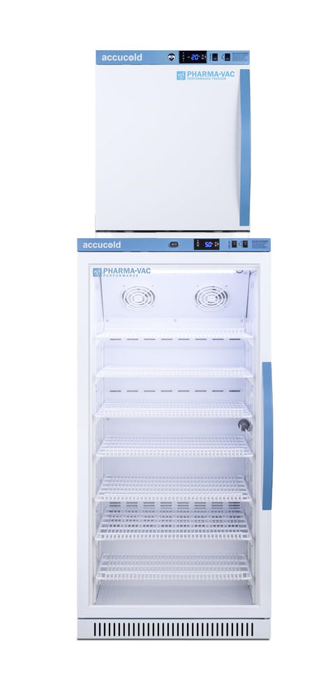 ACCUCOLD 24" Medical Performance Series All-Refrigerator/All-Freezer Combination (LHD, Glass Door)
