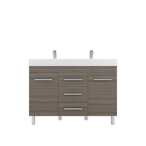 Ripley 48 inch Gray Double Vanity with Sink