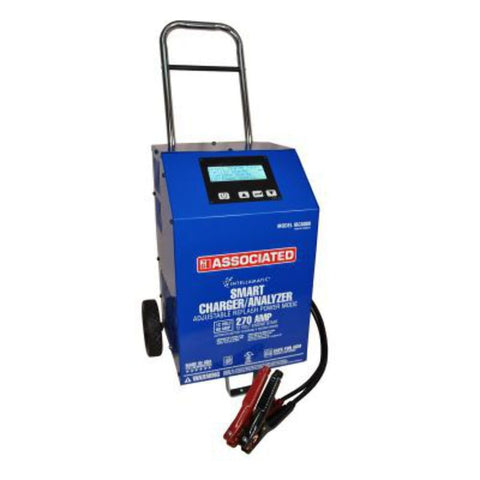 Associated Equipment IBC6008 Charger/Analyzer, Variable Intellamatic 60 Amp/270Amp Boost with Power Supply Mode, Wheels