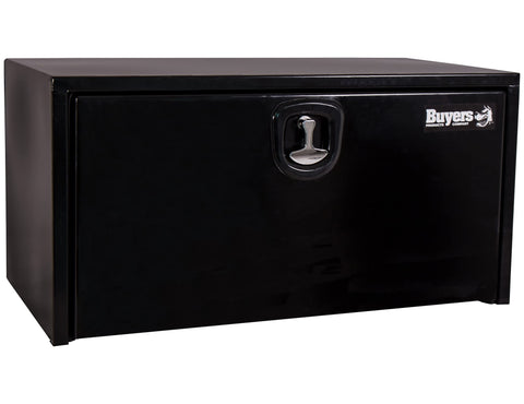 Buyers 1732305,18x18x36 Inch Black Steel Underbody Truck Box with 3?Point Compression Latch, 14 Ga Powder?Coated Tool Box for Flatbed & Service Body Trucks, Made in USA