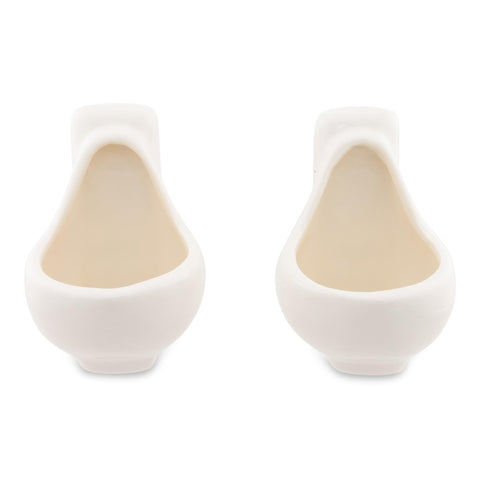 Urinal 2 Piece 1oz Sculpted Ceramic Mini Cup/Shot Glass Set