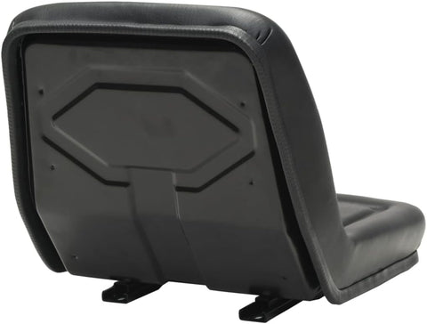 vidaXL Universal Tractor Seat - Black, Steel Frame, PVC Upholstery - Comfort, Adjustable Positioning, Drain Hole, Durable & Easy to Install - Fits Most Tractor Models.
