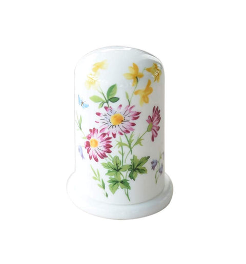 Panda Legends Ceramics Toothpick Dispenser Chinese Style Toothpick Holder for Home Restaurant, Flower Pattern
