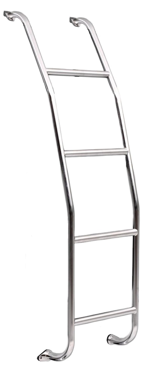 Surco 093C97 Stainless Steel 4-Step Van Ladder - Compatible with 1997-25 Chevrolet Express and GMC Savana Vans
