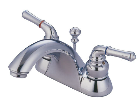 Kingston Brass KB2621 Naples 4-Inch Centerset Lavatory Faucet, Polished Chrome