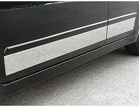 QAA is Compatible with 2007-2012 Nissan Altima 4 Piece Stainless Rocker Panel Trim, Insert Kit, 0.875" Width, On The Molding TH27552