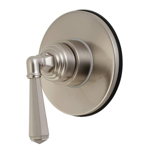 Kingston Brass KS3038HL Single-Handle Three-Way Diverter Valve with Trim Kit, Brushed Nickel