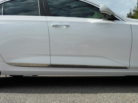 QAA TH60245 is a 4 Piece Stainless Steel Rocker Panel Trim, Lower Kit, 2.2" - 3" Tapered Width That Is Compatible With CT4 2020-2026