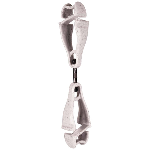 Ergodyne Squids 3420 Swiveling Glove Clip Holder with Dual Clips, 100-Pack, Granite