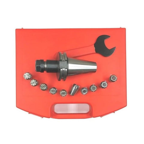 HHIP 3900-4014 ER-16 CAT 40 V-Flange 11 Pieces Spring Collet Chuck Set