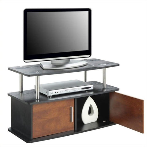 Convenience Concepts Designs2Go Deluxe 2 Door TV Stand with Cabinets, Cherry