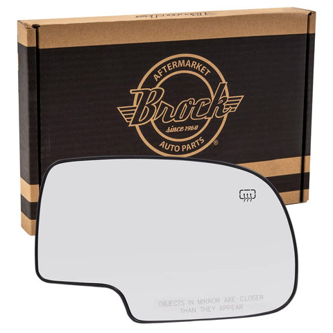 Mirror Glass with Base for 1999-2006 Silverado 1500 Heated for 2001-2006 Silverado 1500 HD for 2000-2006 Tahoe for 2000-2006 Suburban 2500 for 2002-2006 Avalanche 2500 for 2001-2006 Sierra 3500 Right