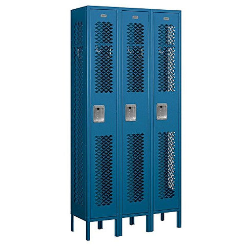 Salsbury Industries 71362BL-U Single Tier 36-Inch Wide 6-Feet High 12-Inch Deep Unassembled Vented Metal Locker, Blue