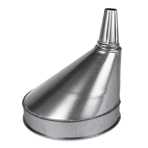 Funnel King 94465 6 Qt Galvanized Offset Funnel W/Screen - 10" Side Spout, Multi