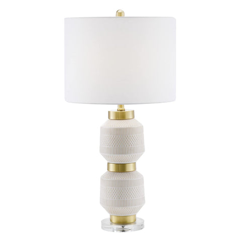 Lite Source Madelia 29 1/4" High Modern White Ceramic Table Lamp