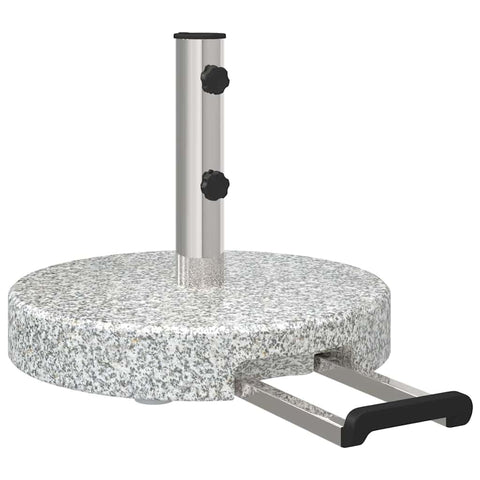 vidaXL Parasol Base Gray 45 x 45 x 37.5 cm Granite, Stylish Umbrella Base for Your Garden or Patio, Great Support for Sunshade and Outdoor Fun!