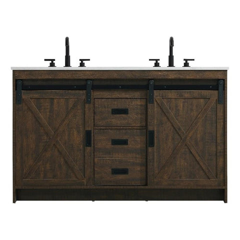 Elegant Kitchen and Bath Austin 54" Double Bathroom Vanity in Expresso