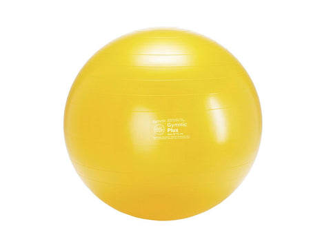 Gymnic Classic Plus Burst-Resistant Exercise Ball, Yellow (75 cm)