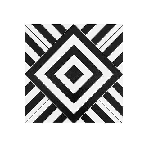 Retro Self Adhesive 12-Inch Vinyl Floor Tiles, 20 Tiles - 12" x 12", Geometric Pattern - Peel & Stick, DIY Flooring for Kitchen, Dining Room, Bedrooms & Bathrooms by Achim Home Decor