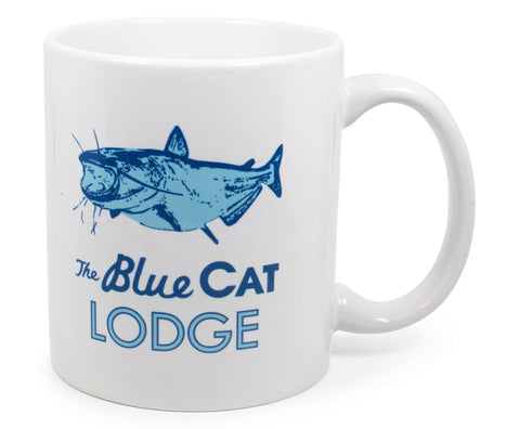 Surreal Entertainment Exclusive Ozark Blue Cat Lodge Logo White Ceramic Coffee Mug | Official TV Show Collectible | Novelty Drinkware For Home Kitchen Set | Holds 11 Ounces
