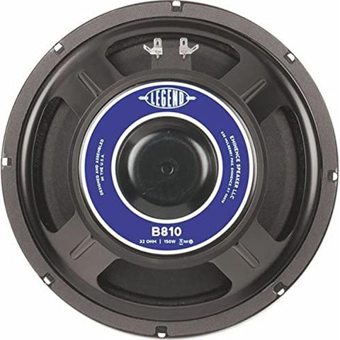 Eminence Legend B810 10" Bass Amplifier Speaker, 300 Watts at 32 Ohms