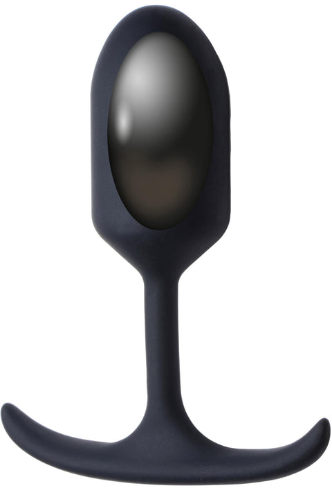Heavy Hitters Premium Silicone Weighted Anal Plug - Small Black