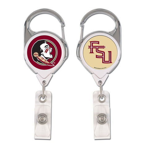 NCAA Florida State Seminoles Retractable Premium Badge Holder, Team Color, One Size