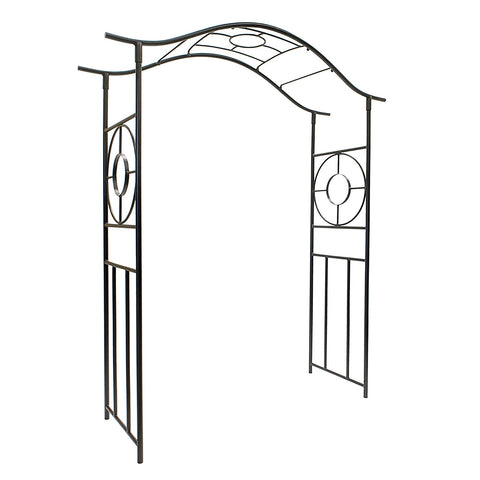 Achla Designs Tuscany Arbor Wrought Iron Garden Arch