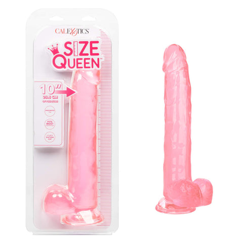 CalExotics Size Queen 10 Inch Dildo with 6 Inch Shaft Circumference and Sturdy Suction Cup - Pink SE-0262-05-2