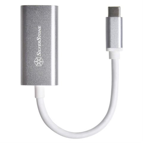 SilverStone Technology - USB 3.1 Type-C to HDMI V2.0b Adapter, up to Ultra HD 4K 60Hz Resolution, Charcoal