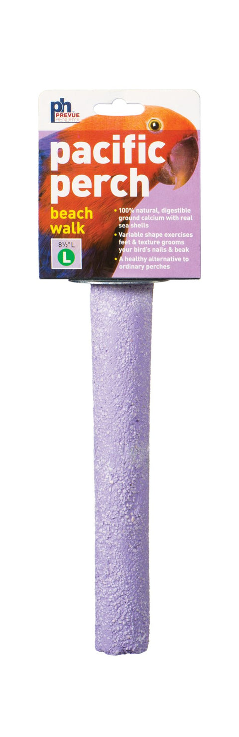 Prevue Pet Products Pacific Perch Beach Walk Large - Natural Seashell Mineral Bird Perch for Cage Accessory, Foot Exercise & Beak Grooming, Medium to Large Birds