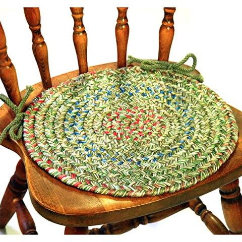 Rhody Rug Sophia SO65 Moss Green 2' x 3' Oval - Braided Area Rug, Home Decor, Floor Mat or Bedroom Rug - Easy Care, Ideal for High Traffic Areas in Hallway and Living Room - Made in USA