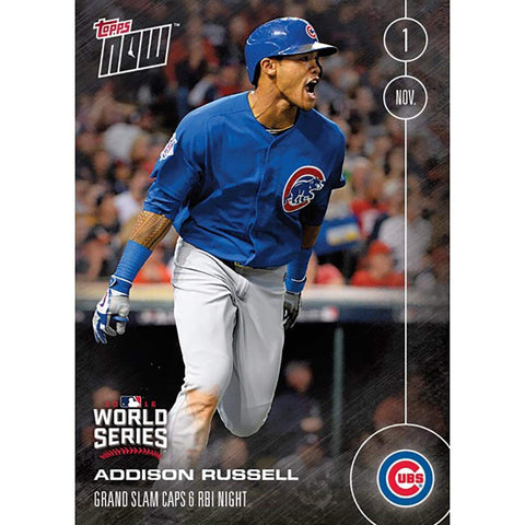 MLB Chicago Cubs Addison Russell #651 2016 Topps Now Trading Card