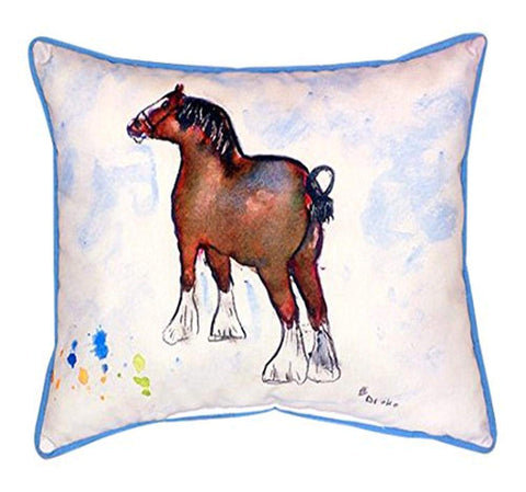 Betsy Drake Clydesdale Indoor/Outdoor Pillow, 20" x 24"