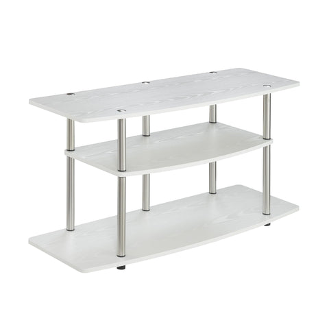Convenience Concepts Designs2Go 3-Tier Wide TV Stand, White