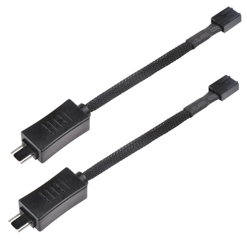 SilverStone Technology PWM Fan RPM Reduction Cable Dual Pack, Black, SST-CPF05