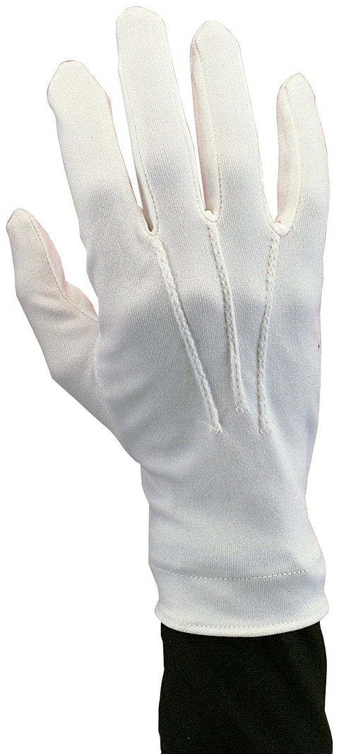 Rubie's Men's Novelty Nylon Gloves, White, One Size