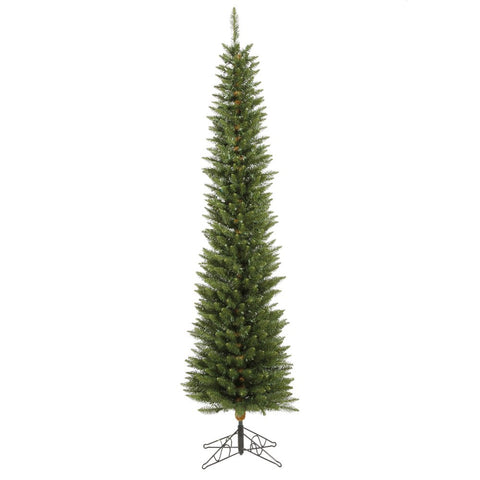 Vickerman 90" Durham Pole Pine PVC Plastic Christmas Tree in Green