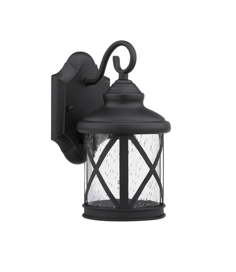 Chloe Lighting Milania Adora Transitional 1 Light Black Outdoor Wall Sconce 11" Height