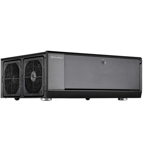 SilverStone Technology GD10B Home Theater Computer Case (HTPC) with Lockable Front Panel for ATX/Micro-ATX Motherboards GD10B-x