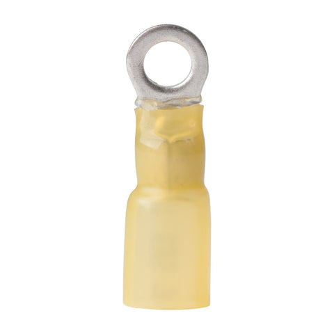 Ancor 312403 Marine Grade Electrical Nylon Insulated Adhesive Lined Heat Shrink Ring Terminals (12 to 10-Gauge, Size 1/4 Screw, 3-Pack)